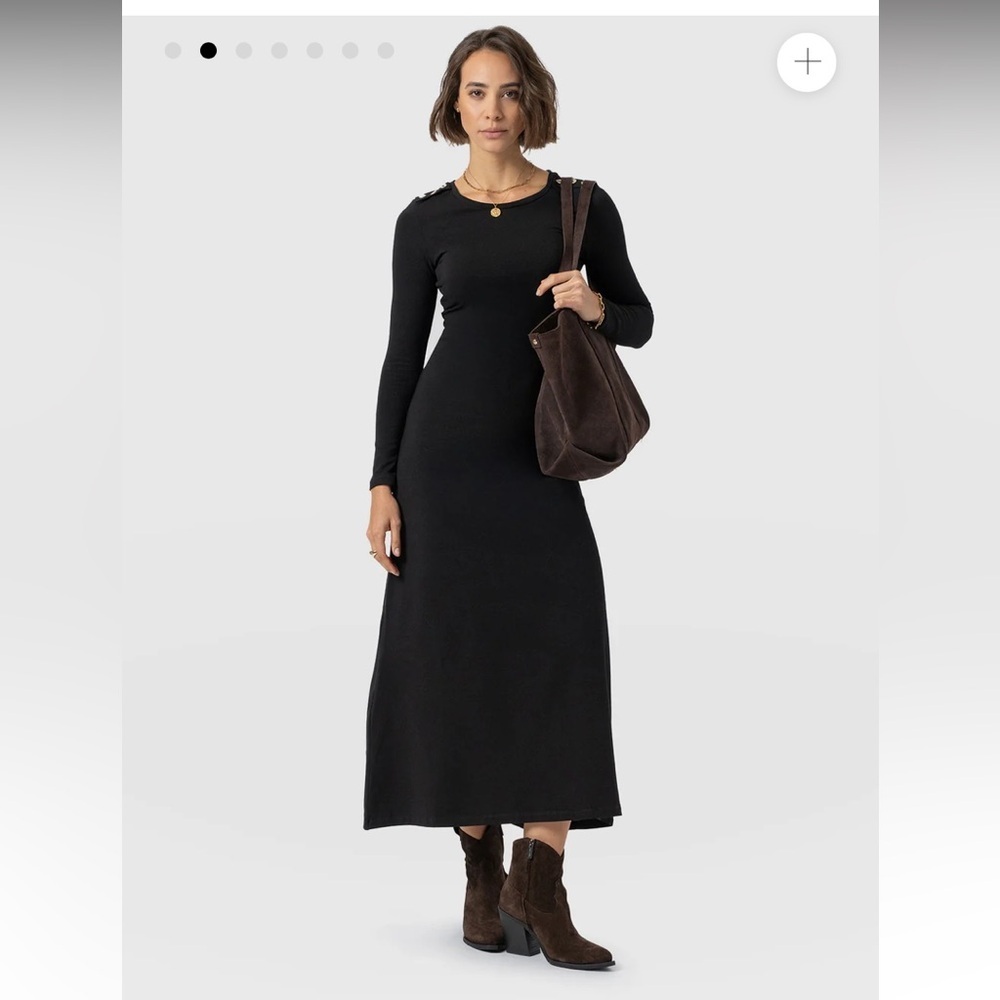 SAINT + SOFIA
Runway Maxi Dress Black nwot brand fav casual winter classic $100